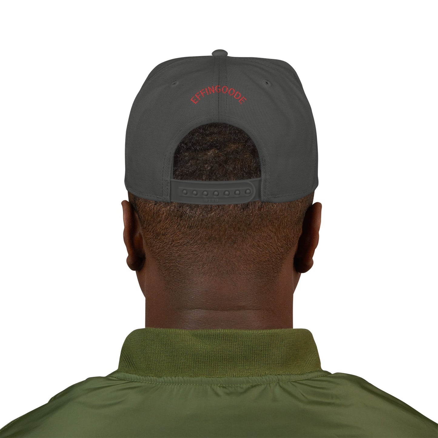 Snapback Hat - Effingoode Cracked Shield Embroidery