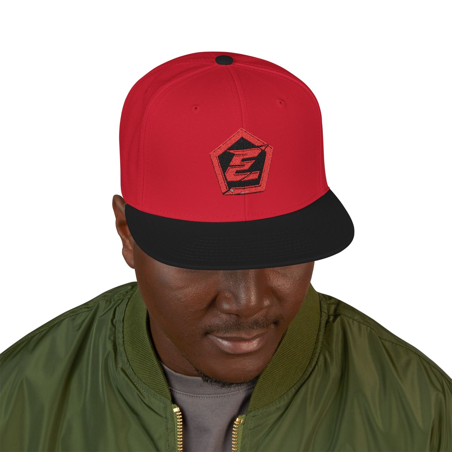Snapback Hat - Effingoode Cracked Shield Embroidery