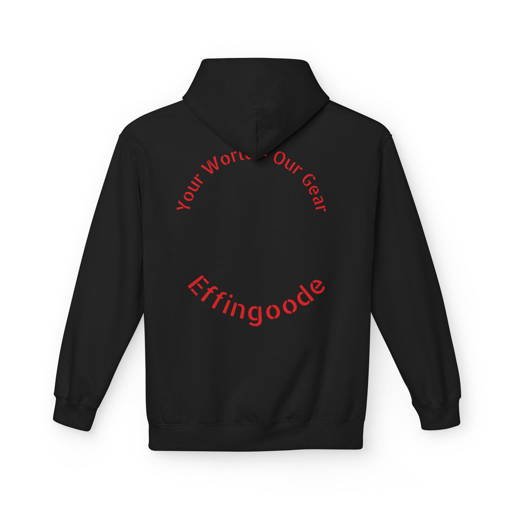 Effingoode Cracked Shield Unisex Midweight Softstyle Fleece Hoodie