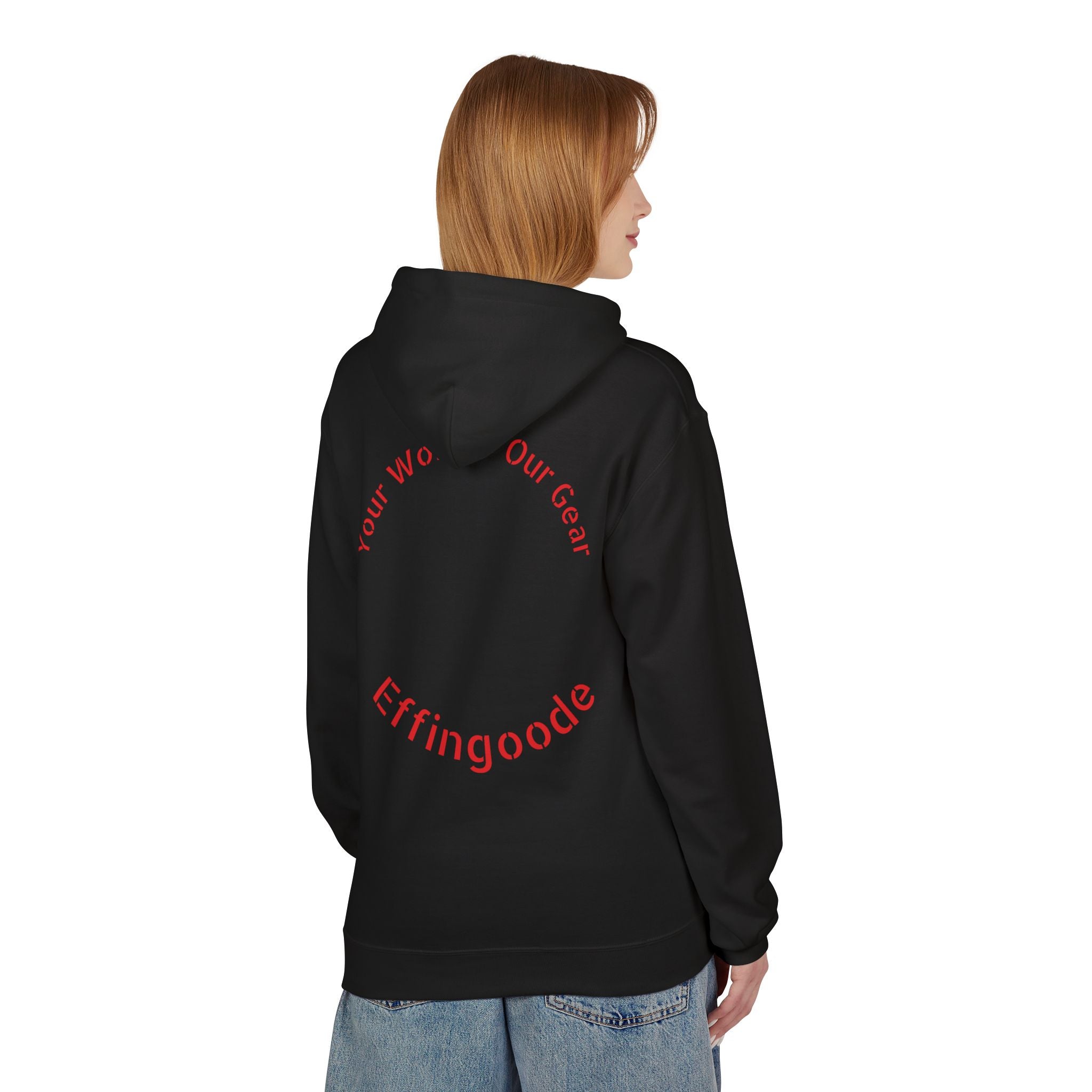 Effingoode Cracked Shield Unisex Midweight Softstyle Fleece Hoodie