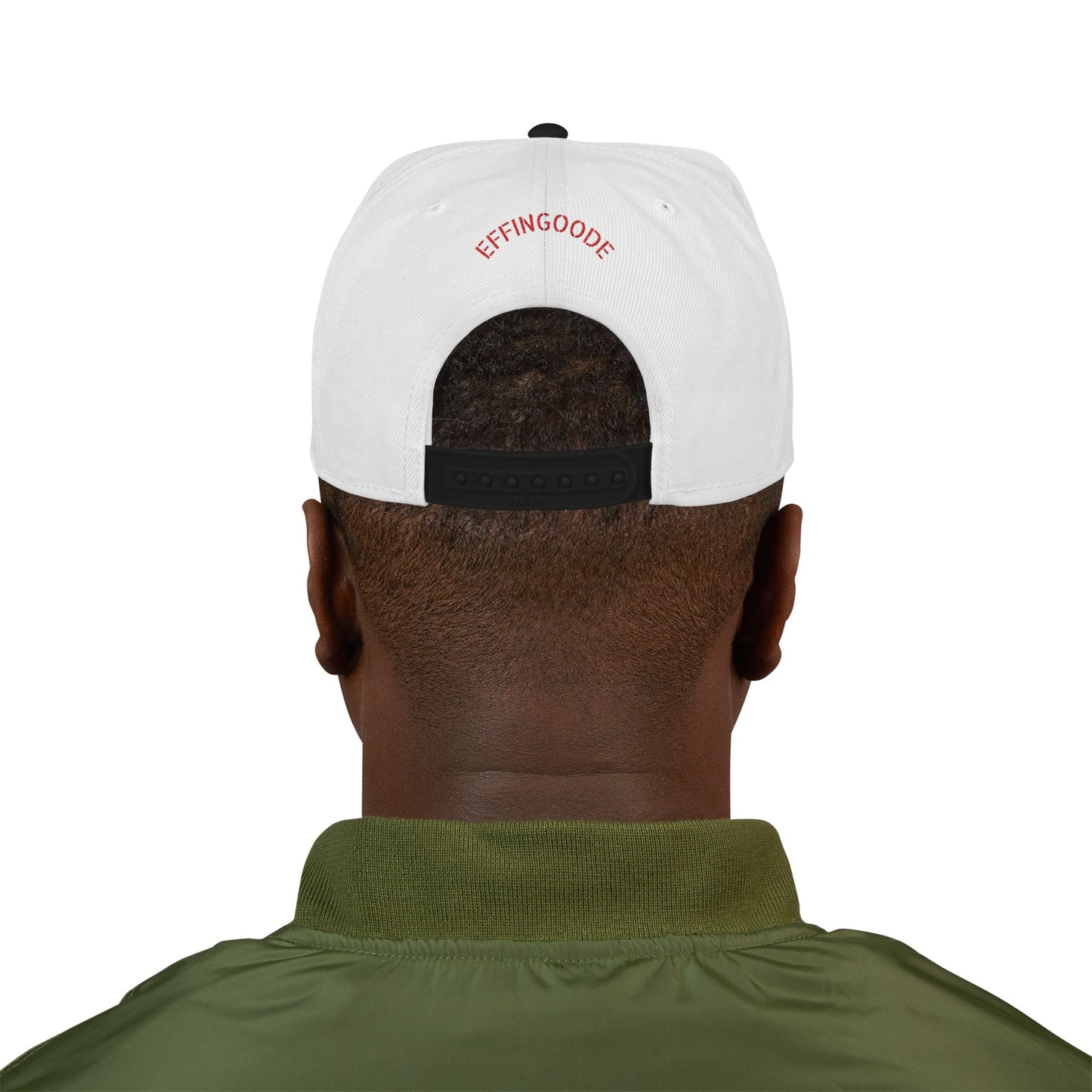 Snapback Hat - Effingoode Cracked Shield Embroidery
