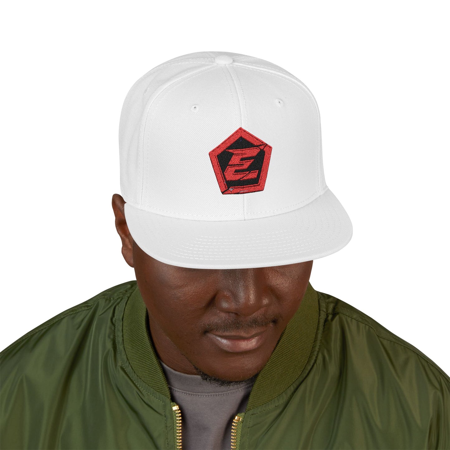 Snapback Hat - Effingoode Cracked Shield Embroidery