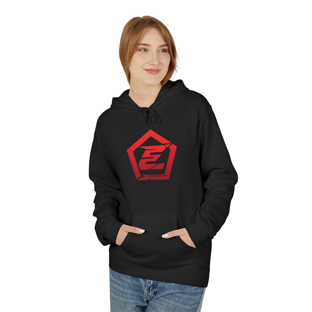 Effingoode Cracked Shield Unisex Midweight Softstyle Fleece Hoodie