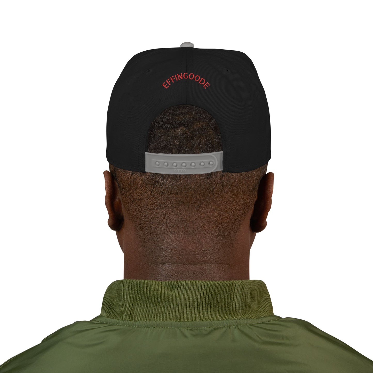 Snapback Hat - Effingoode Cracked Shield Embroidery