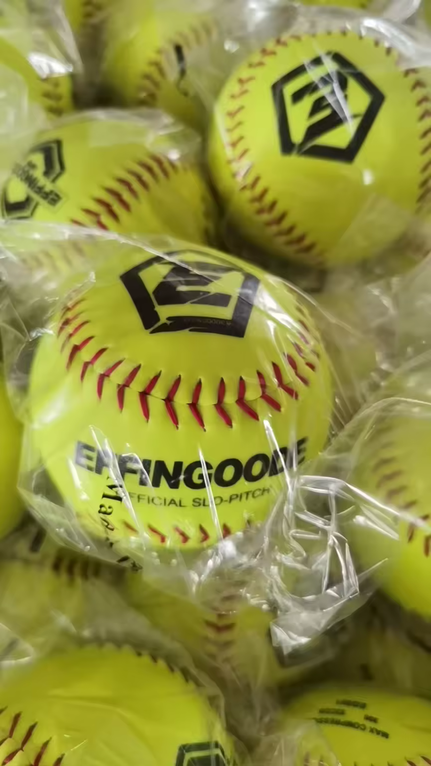 EFFINGOODE 12 inch Softballs | 52 COR, Premium Leather, Bulk Pack (1 Dozen) - ASA/USSSA